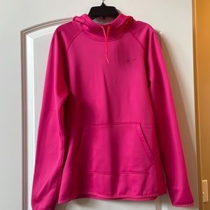 Nike bright pink ladies hoodie. Therma-Fit.